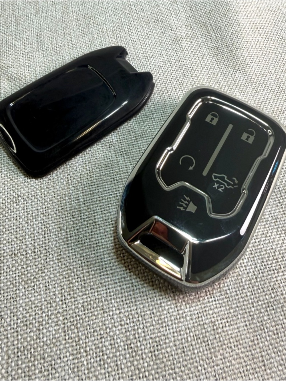 Black Chrome TPU Key Fob Cover for Chevy